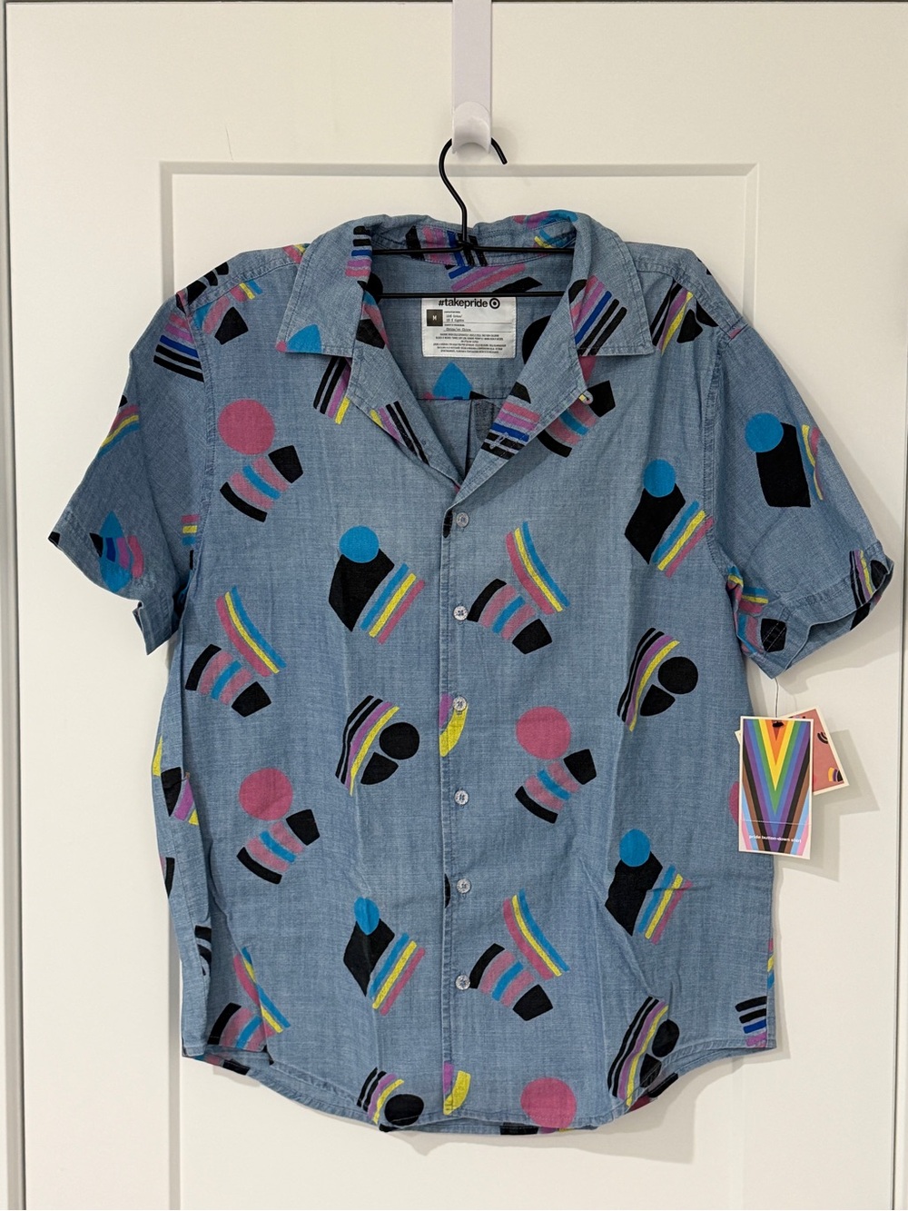 👕 🏳️⚧️ NEW! PRIDE BUTTON DOWN SHIRT